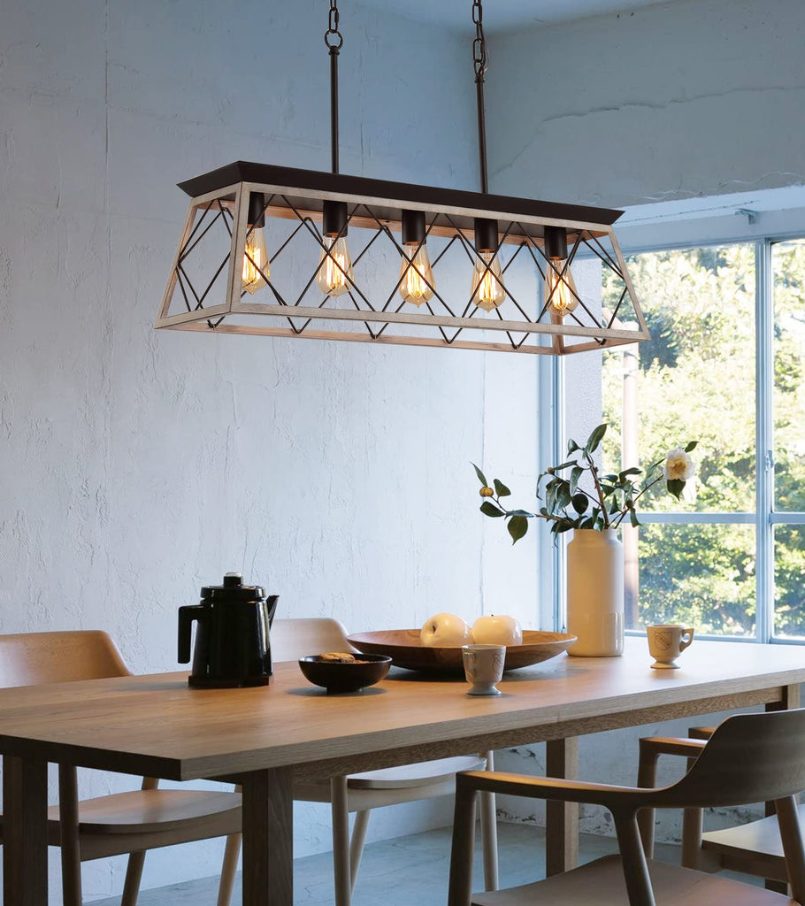 Dining Room Light Fixture, Farmhouse Chandeliers Island