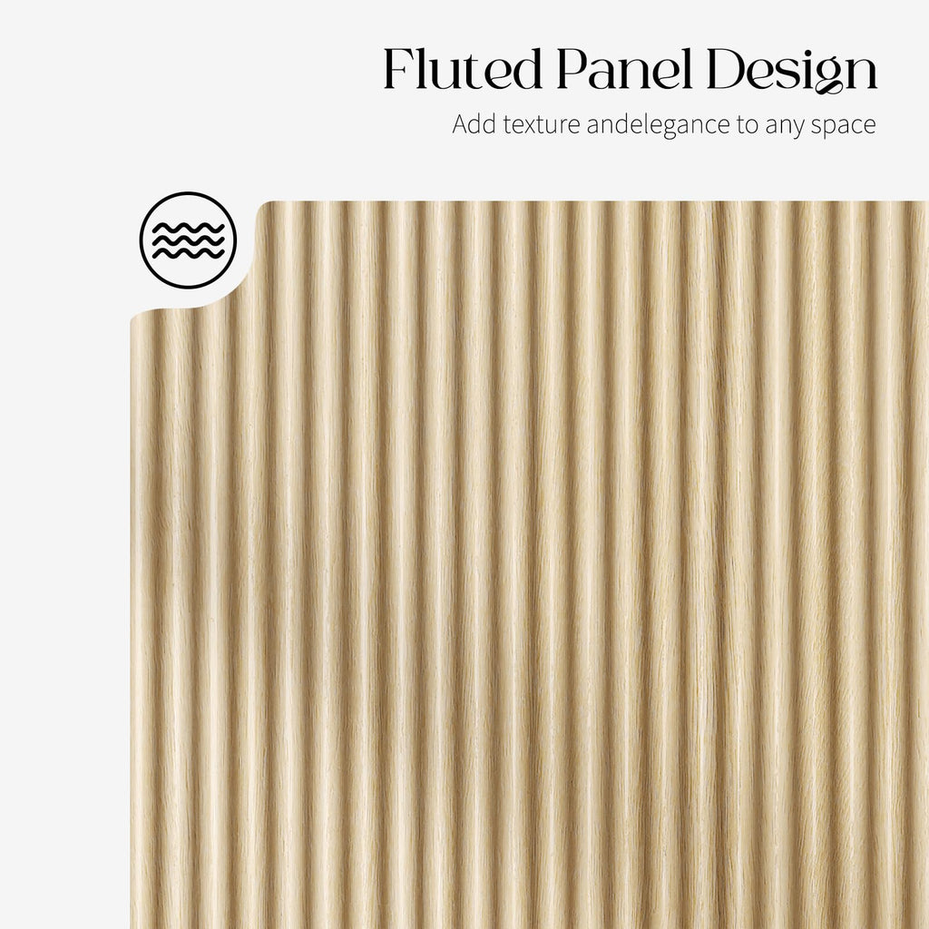 Sideboard Buffet Cabinet with Storage - 47" Fluted Coffee Bar Cabinets Credenza with Adjustable Shelves, Accent
