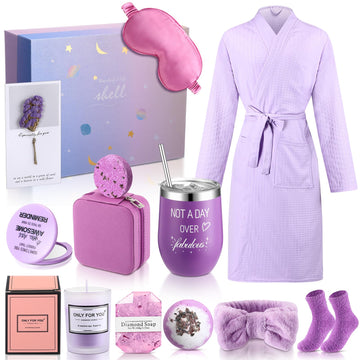 13 Pcs Birthday Gift for Women Spa Basket Set