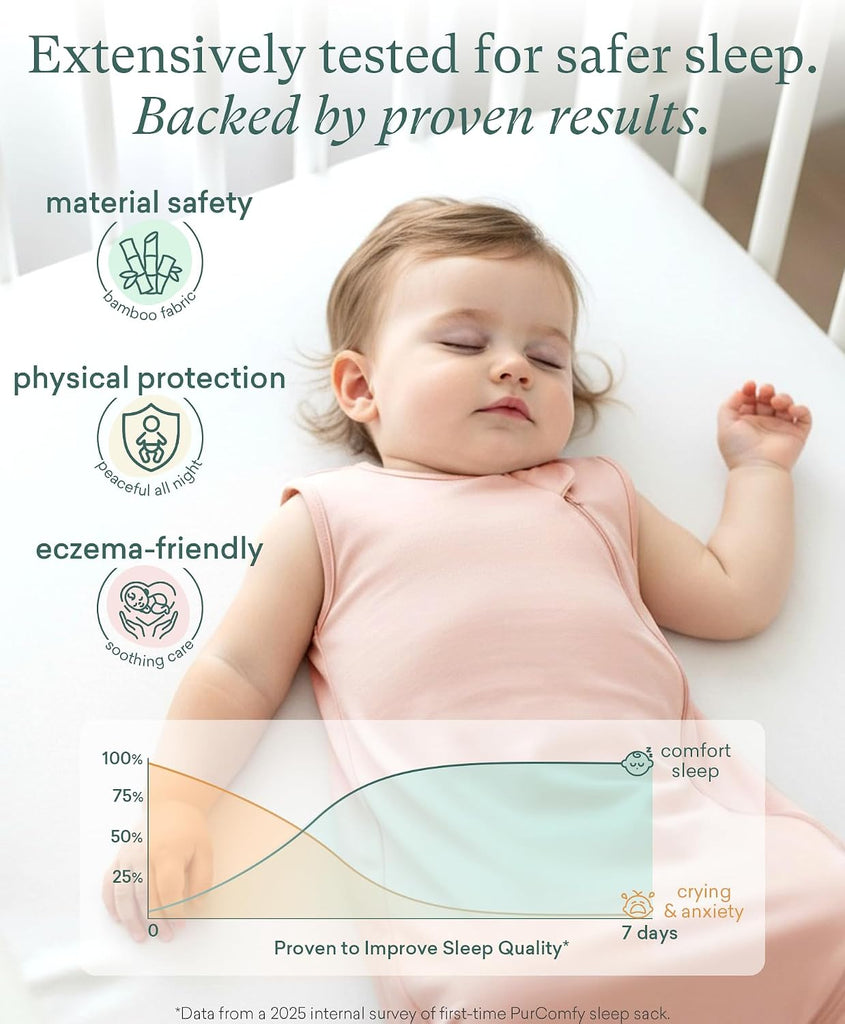 Summer Sleep Sack, 0.5 TOG Bamboo Viscose Baby Wearable Blanket