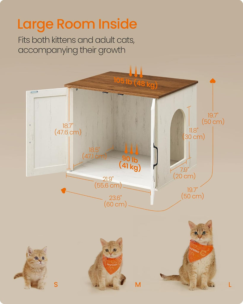 Cat Litter Box Enclosure, Indoor Pet House End Table