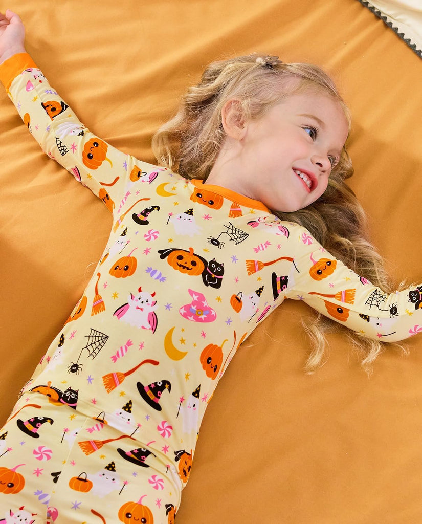 Bamboo Viscose Toddler Girls Kids Pajama Sets 12M- Snug fit Long-Sleeve Softness Sleepwear Pjs 2pcs Jammies