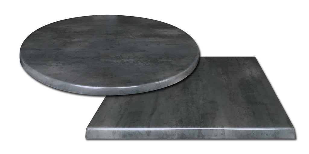 36" x 36" Black Steel, Indoor/Outdoor All-Season Endurotop Table Top by The Co.