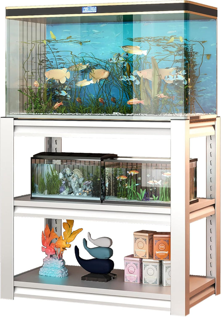 20-30 Gallon Fish Tank Stand, Heavy Duty Metal Aquarium Stand, Adjustable 2-Tier Fish Tank