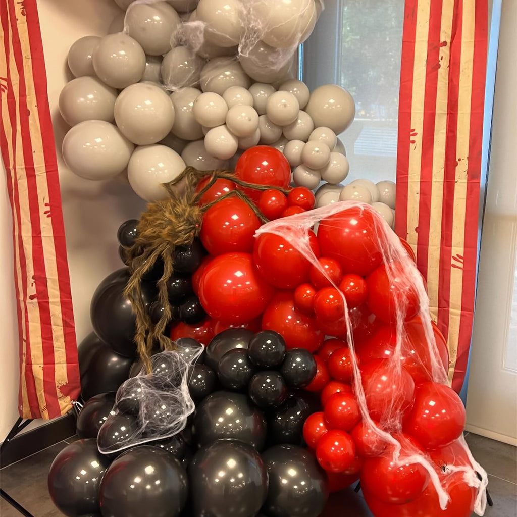 Scary Bloody Halloween Balloon Arch Garland Kit Red Halloween Horror Decor