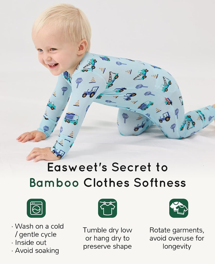 Bamboo Viscose Baby Footless Pajamas Soft Sleepers