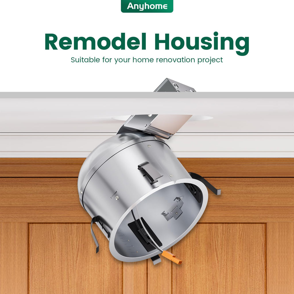 6 Inch Remodel Recessed Light Housing,Can Light Housing 12 Pack