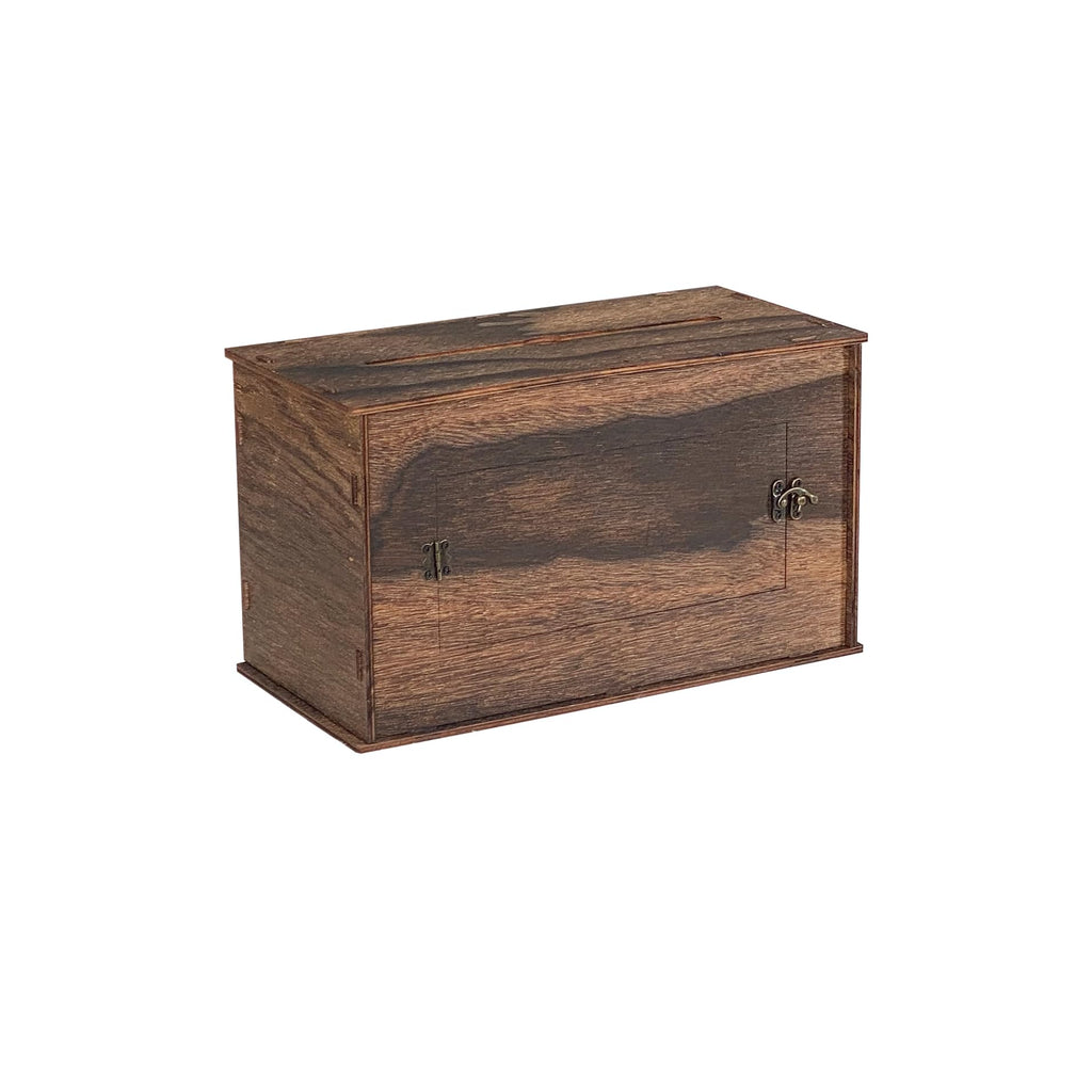Small 12"x 6"x 7" Rustic Wooden Card Box