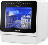 Portable Dishwashers for Camping and Home with 5l Water Tank, Hose, LED Light, 10 Wash Programs, Bab