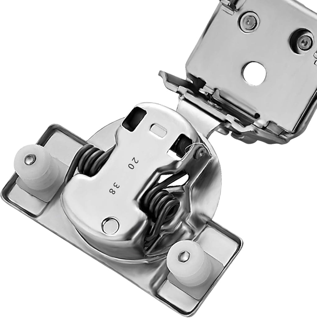 2 Pack 1 Pairs 1-1/4 inch Overlay Soft Close Hinges Hinges Satin Nickel Hidden Hinges Stainless Steel Concealed Hinge