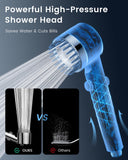Ion Drops Filtered Shower Head with Handheld with 4PCS Filters, High Pressure 4 Spray Modes Showerhead with Filters