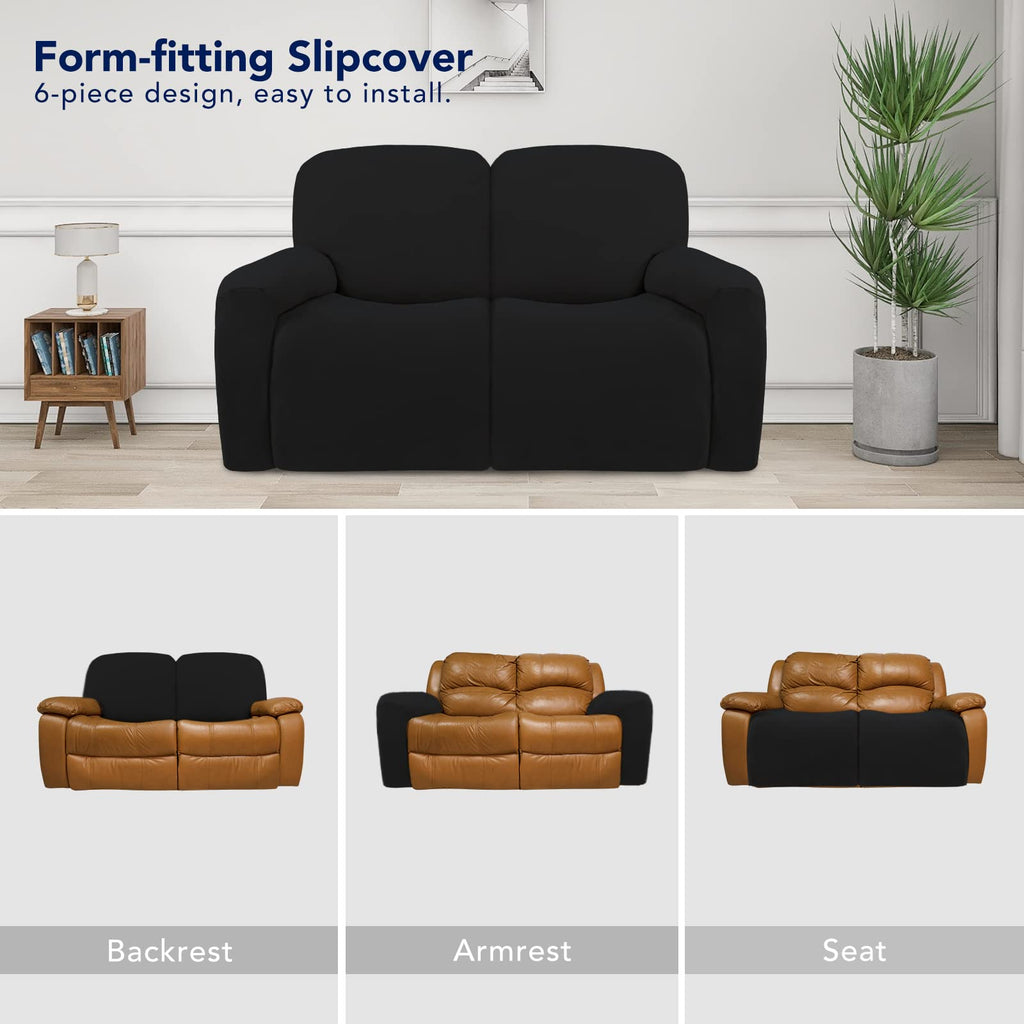 Super Stretch Loveseat Recliner Sofa Couch Cover with Pocket