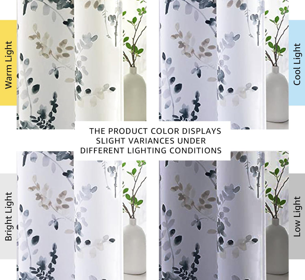 Blackout Curtains for Living Room Darkening Thermal Insulated Panels 84 Inch Long Light Blocking Grommet