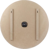 Stonebriar Vintage Farmhouse Wooden 23 Inch Round Battery Operated Hanging Wall Clock