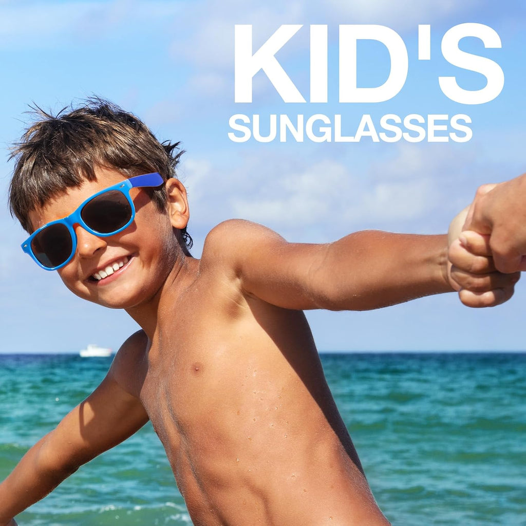 Kids Sunglasses Polarized UV400 TPE with Strap for Boys Girls RBK004