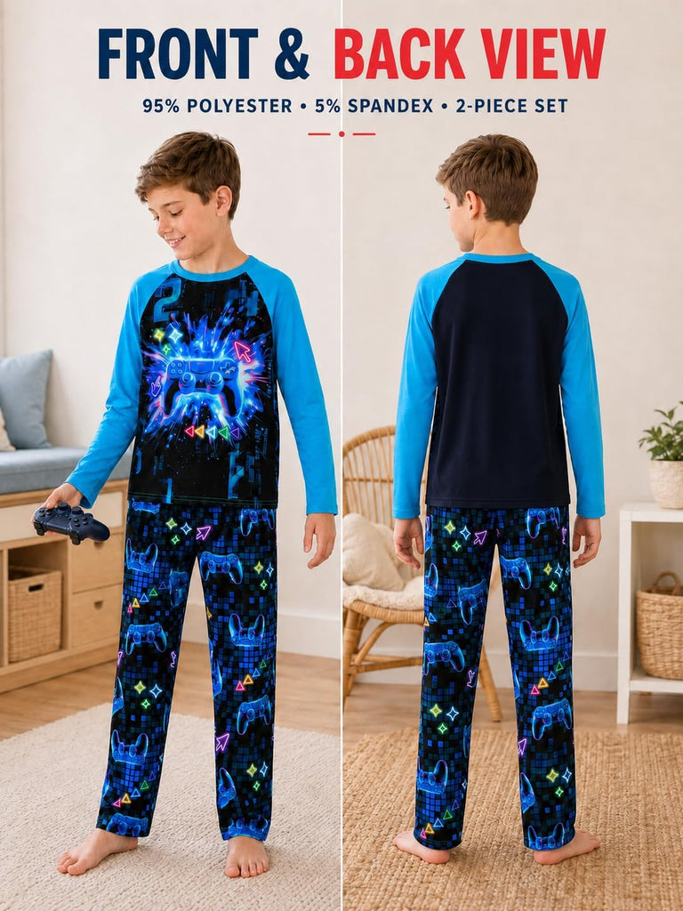 Boys Pajamas Game/Ninja/Dinosaur Long Sleeve & Pants PJ