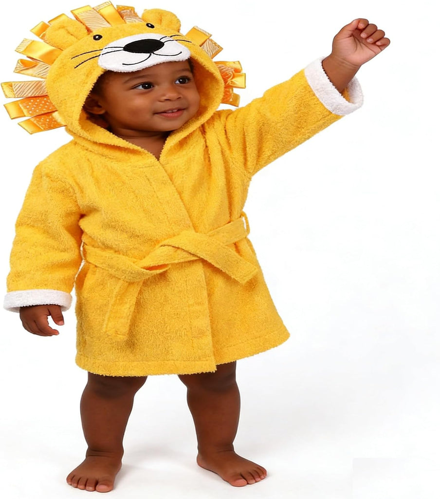 Boy Bathrobe Hooded Towels Unisex Infant Bath robe Towel For Toddle Terry Ultra Absorbent Durable Blankets