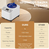 Sauna Box for Detoxification and Relaxation, Indoor Portable Sauna Tent with 3L Steamer and Folding Chair, 9 Levels