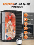 Portable Steam Sauna for Home, Portable Sauna Box Full Body for Home with 9 Adjustable Heat Levels