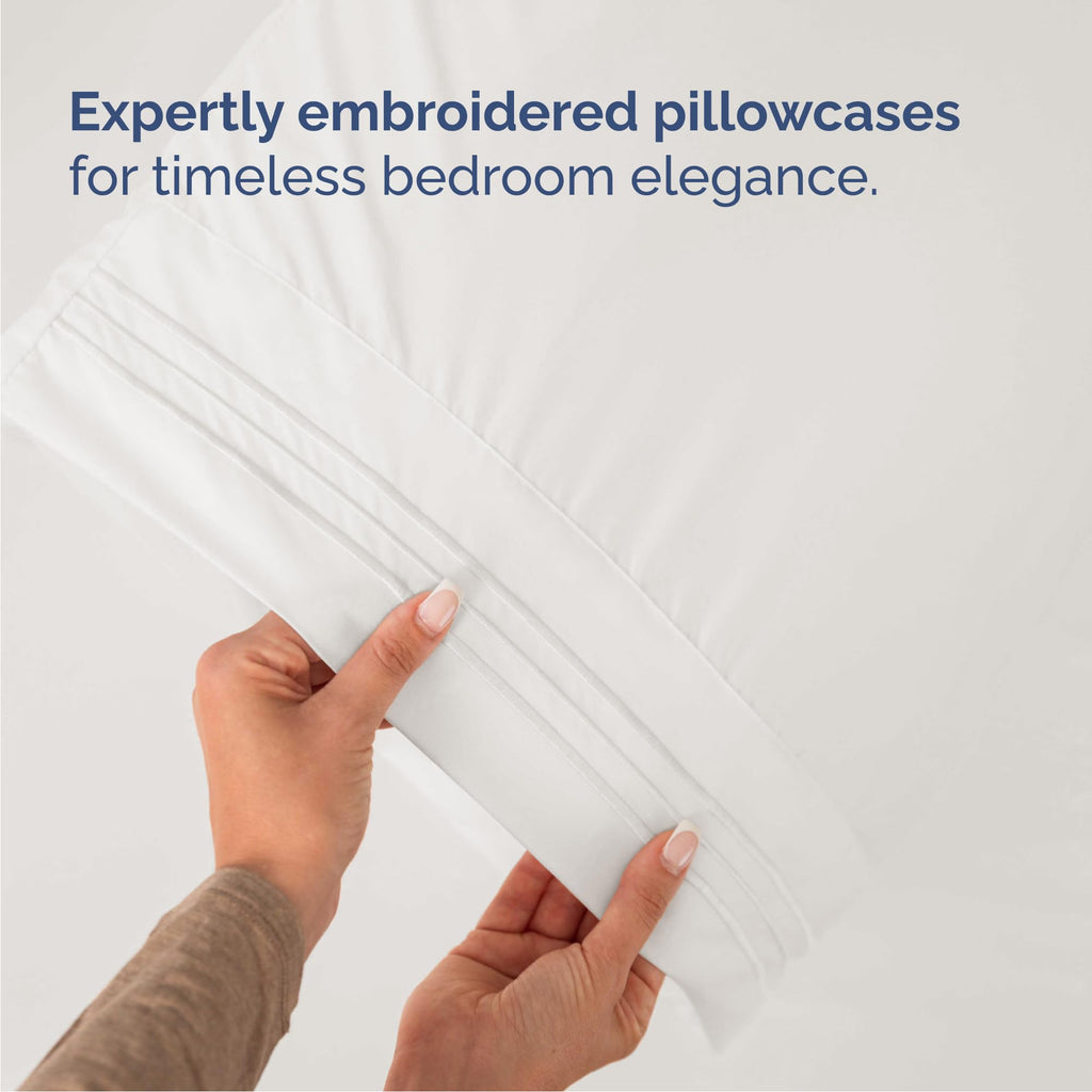 Cal King Size 4 Piece Sheet Set - Breathable & Cooling - Antique White