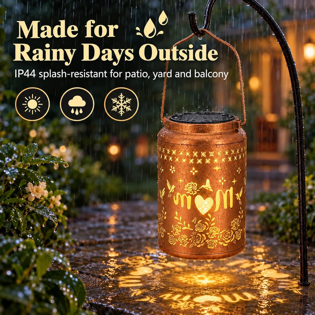Mother Day Gifts for Mom - Solar Lanterns Outdoor Waterproof