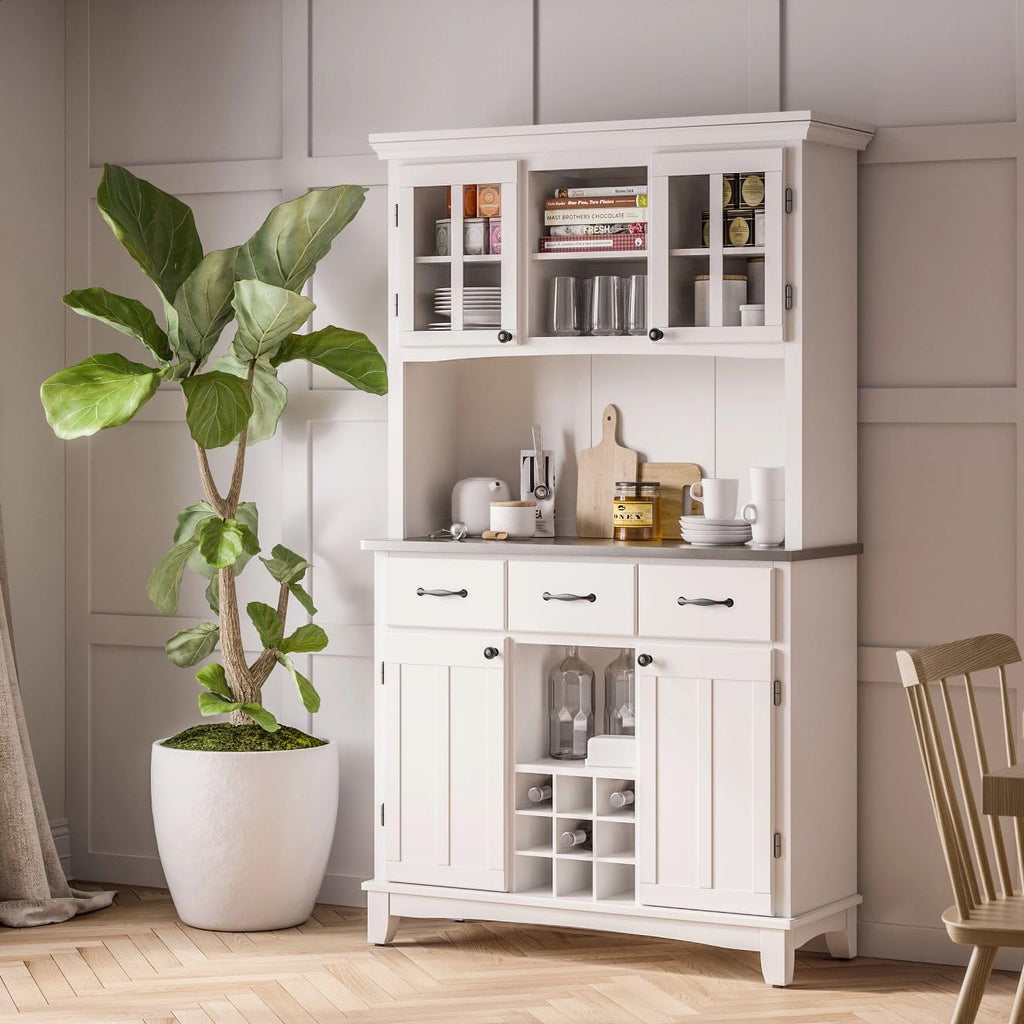 Server sideboards-buffets-credenzas, Hutch, Off White