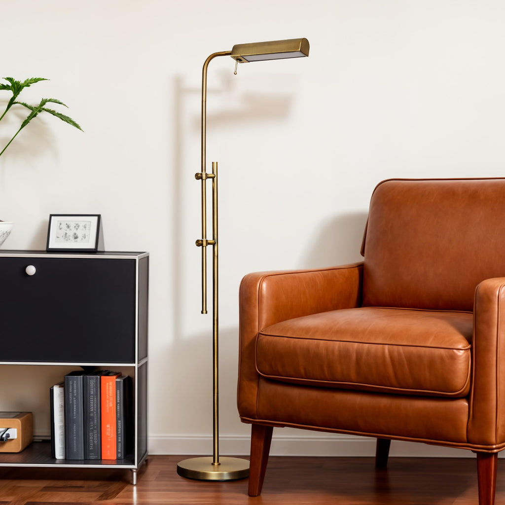 Industrial Floor Lamp, Adjustable LED Floor Lamp