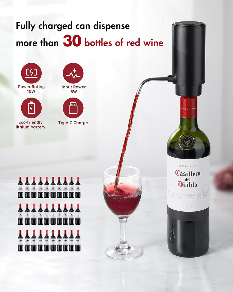 Electric Automatic Wine Decanter Aerator Dispenser