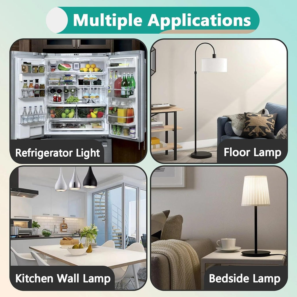 2 Pcs W11518235 Refrigerator Bulb Compatible with Kenmore Whirlpool Freezer
