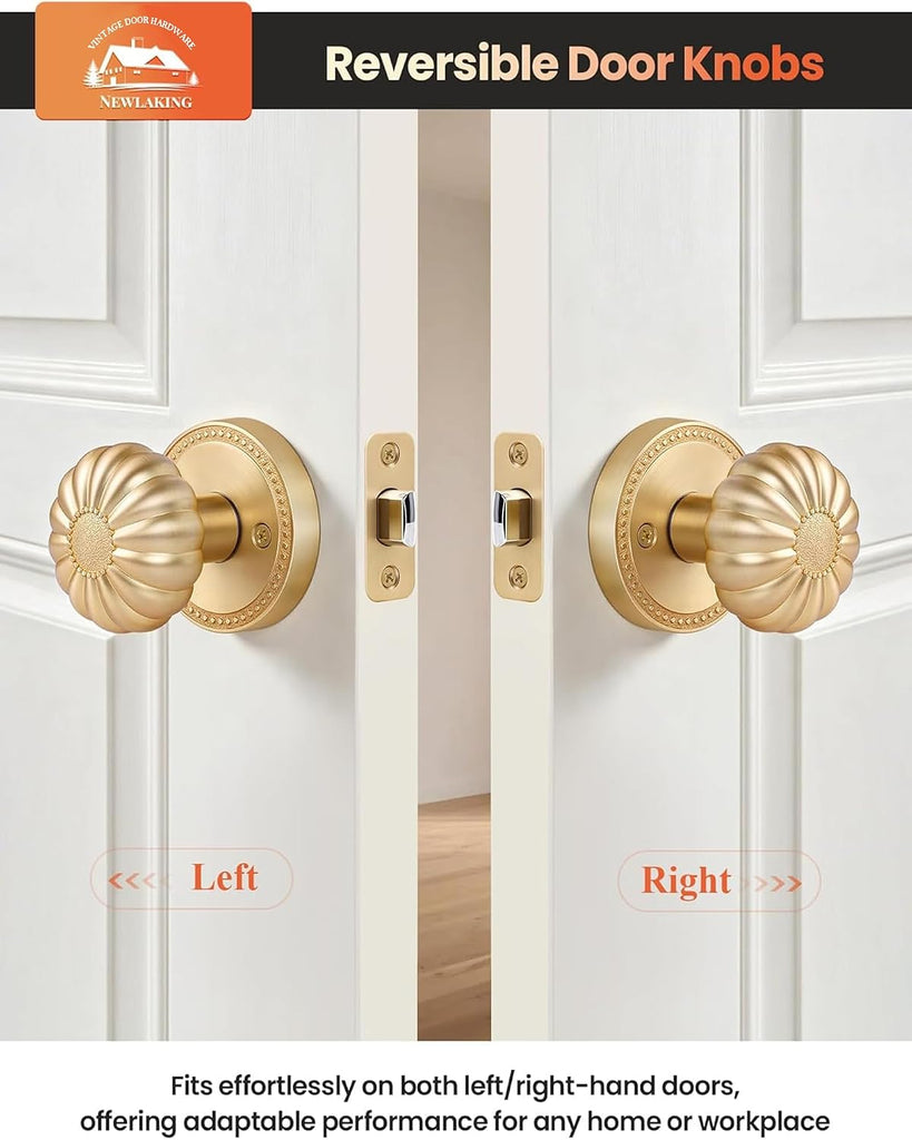 Passage Door Knob Interior, Champagne Bronze, 1 Pack