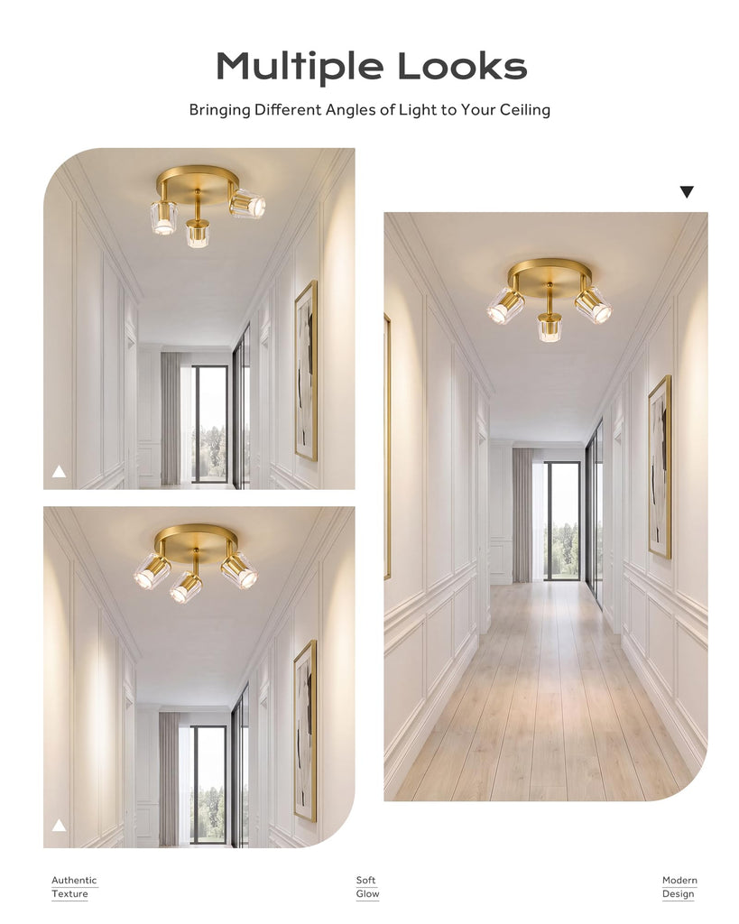 Round LED Track Lighting, 3000K Bulbs Included