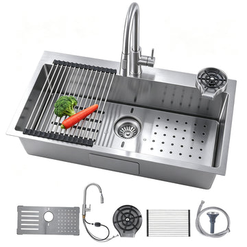 30x18 Inch Drop In, 16 Gauge 304 Stainless Steel sink