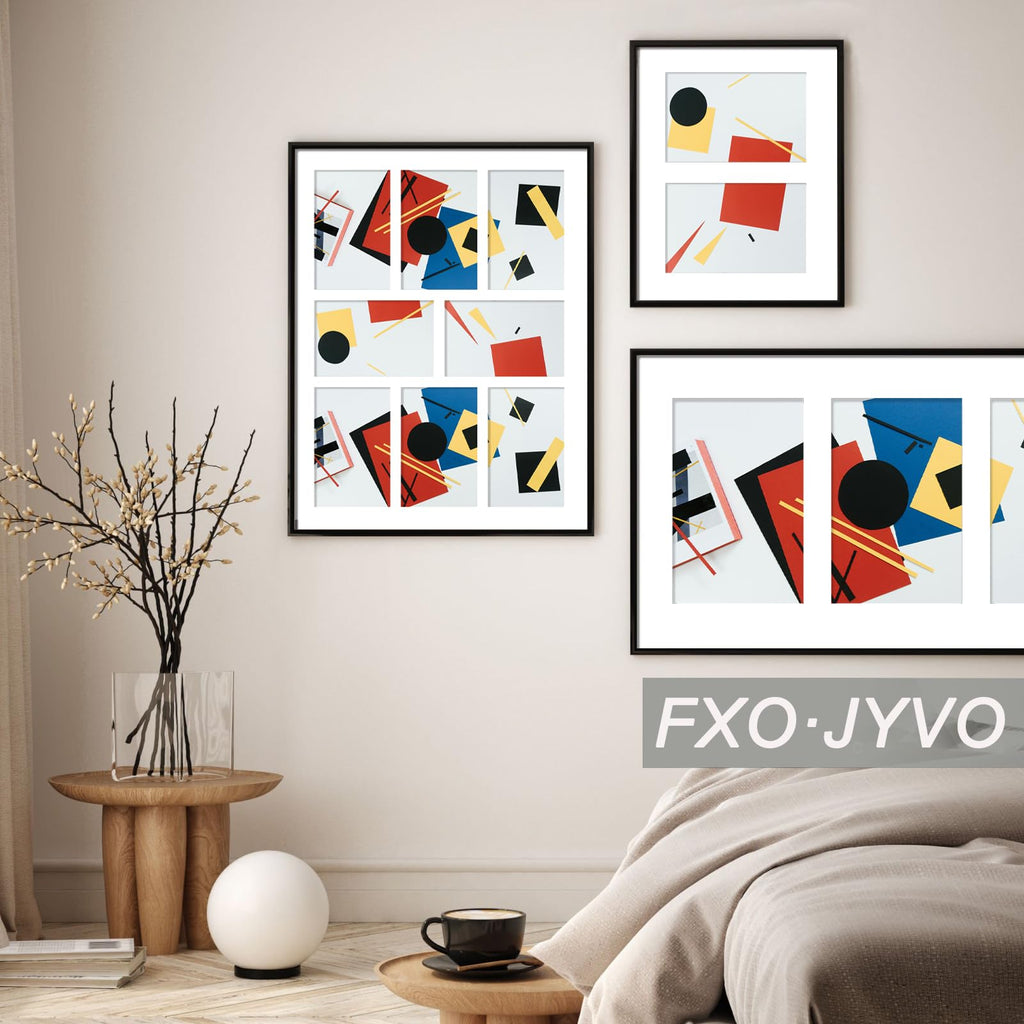 13x17 Collage Picture Frame for Wall Decor, 8-Opening for 4x6 Photo Frames