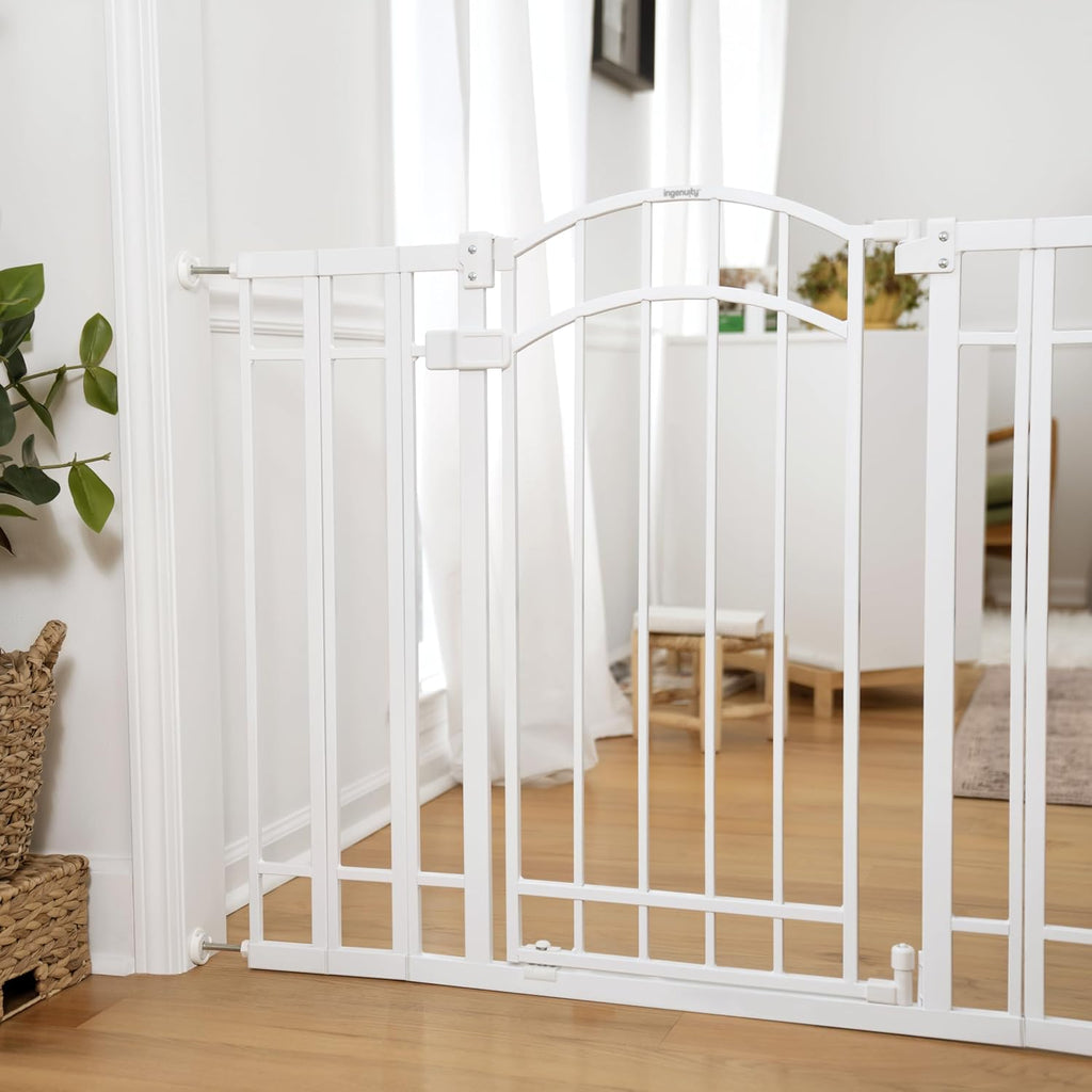 Decorative Extra Tall Baby Gate & Dog Gate, 28.5"-48" Wide, 36" Tall, Hardware or Pressure Mounted, Install on Top or