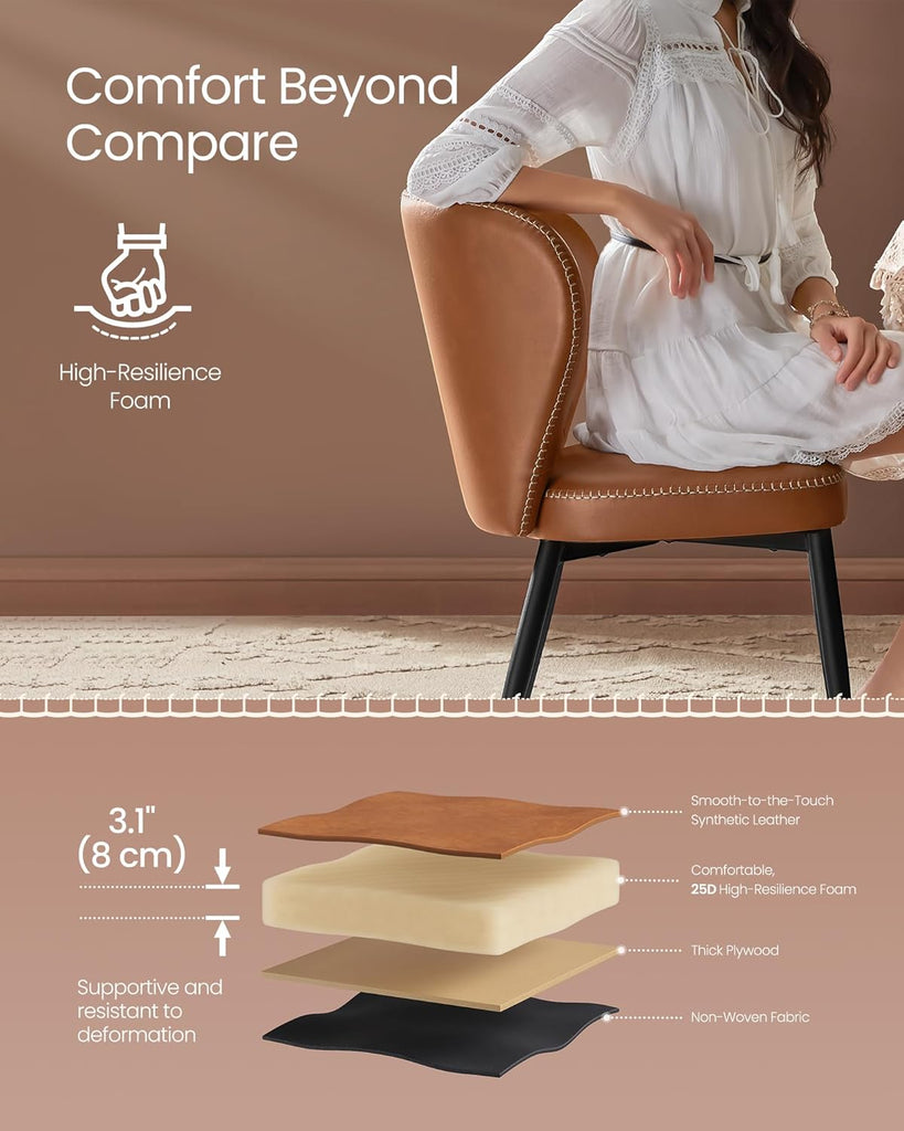 Collection - Dining Chairs Set of 2, Upholstered Kitchen Chairs, Comfortable Seat