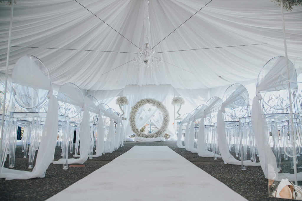 120" Wide (10ft Wide) X 120 Yards Roll - Sheer Voile Chiffon Fabric - Perfect for Draping Panels and Masking for