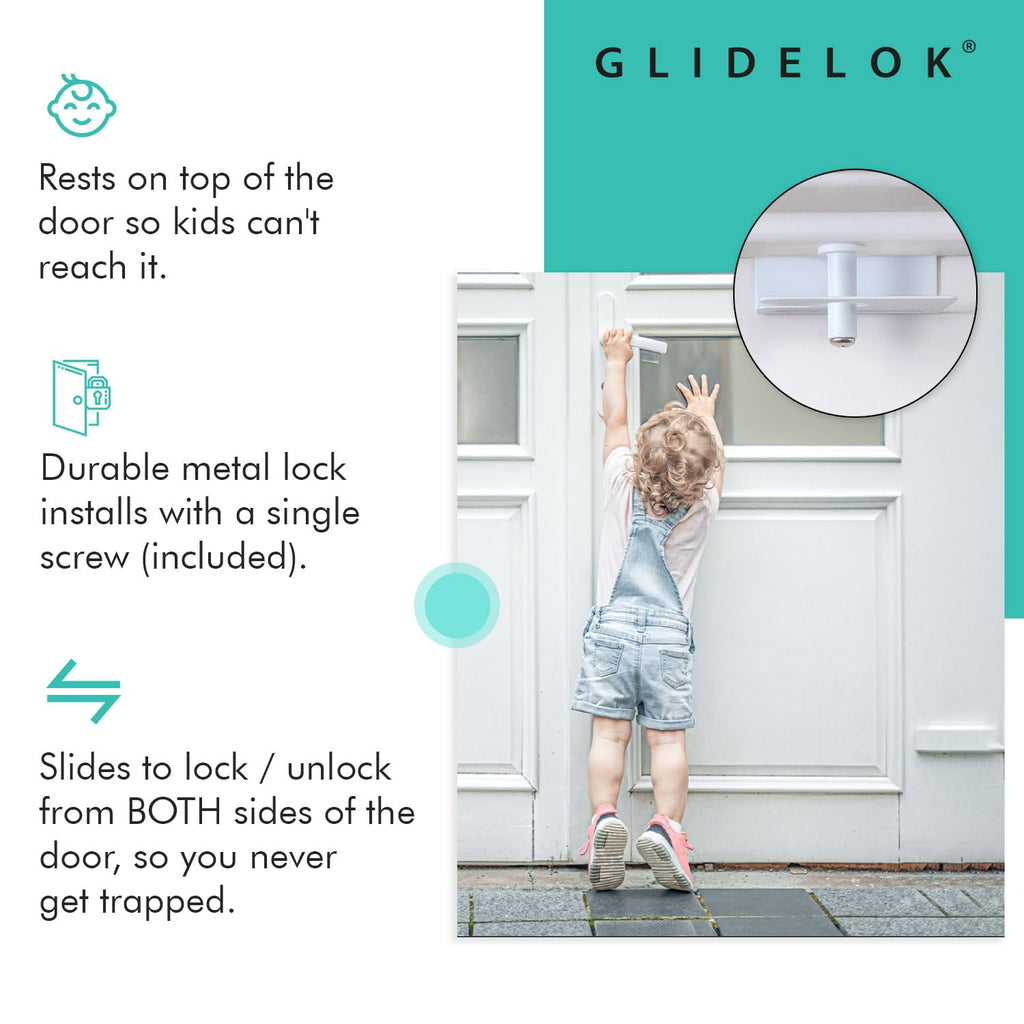 1 Pack Child Safety Door Top Lock | for Toddler Childproofing