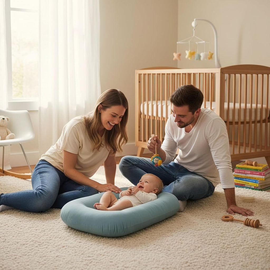 Lounger 0-24 Months 100% Cotton Soft & Breathable(Blue)