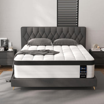 14 Inch California King Mattress, Medium Hybrid Pocket Spring | 14-inch medium firm cal king mattress for luxury