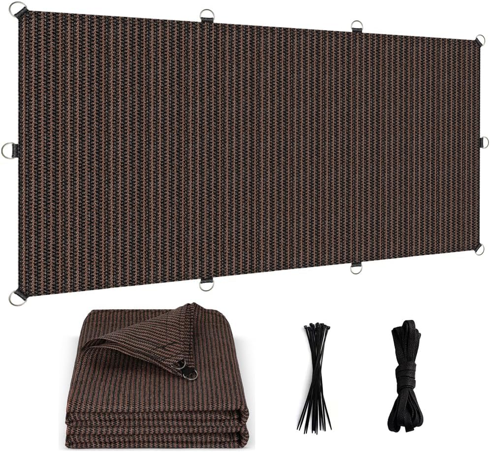 Sun Shade Cloth 10x30 FT, UV Block Outdoor Patio Shade Cover, Permeable and Tear Fade Resistant Rectangle Sunshade