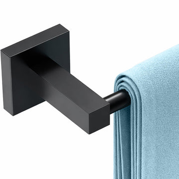 Towel Bar 18" Towel Racks Wall Mounted, Matte Black
