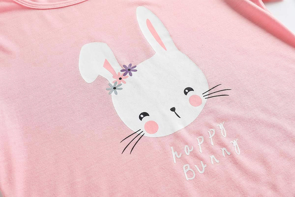 Big Girls Summer Cartoon Pajama Sets Cute Sleepwear 2pcs Shorts PJS