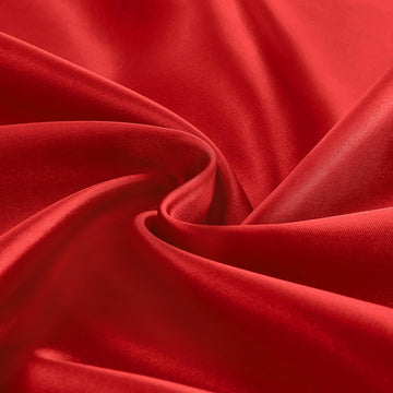 Red Satin Fabric by The Yard, 60 Inch Wide 1 Yard for Crafts