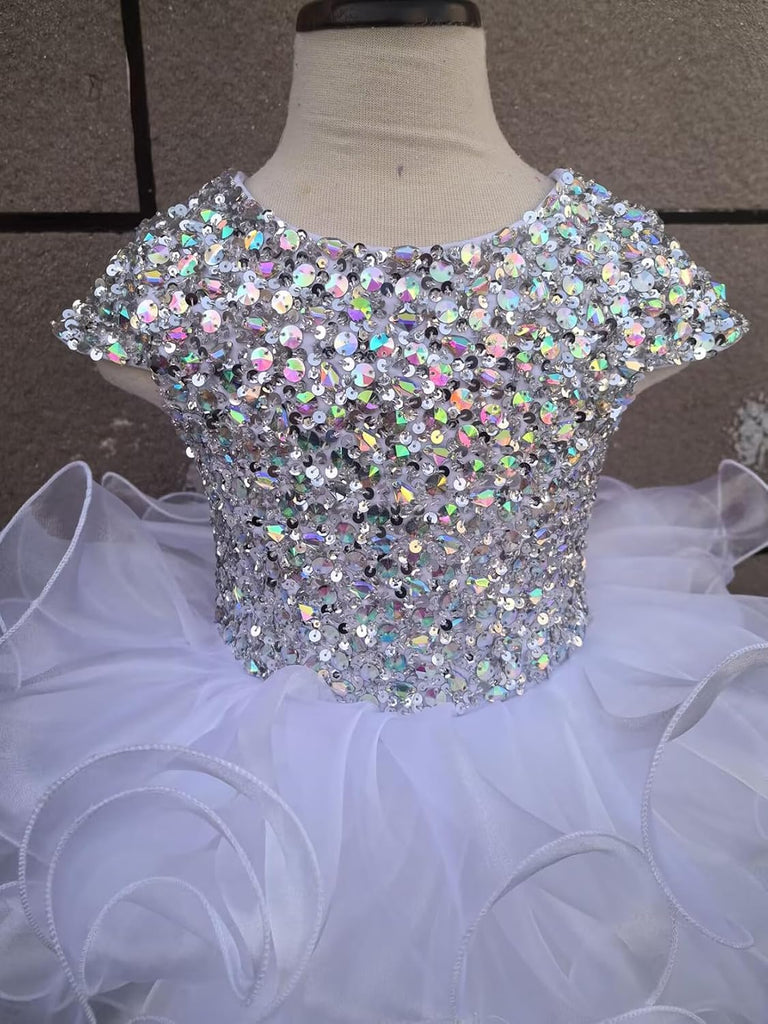 Pageant Dress Handmade Beaded Dresses Toddler Pageant Princess Dress
