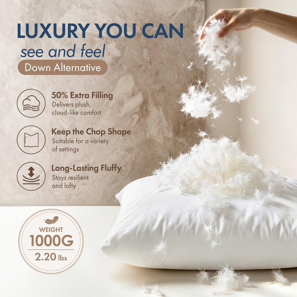 20x20 Inch Synthetic Down Alternative Pillow Insert