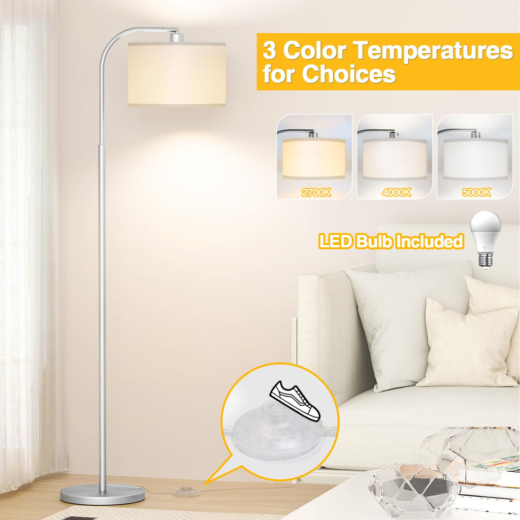 Silver Floor Lamp, Arc Floor Lamps