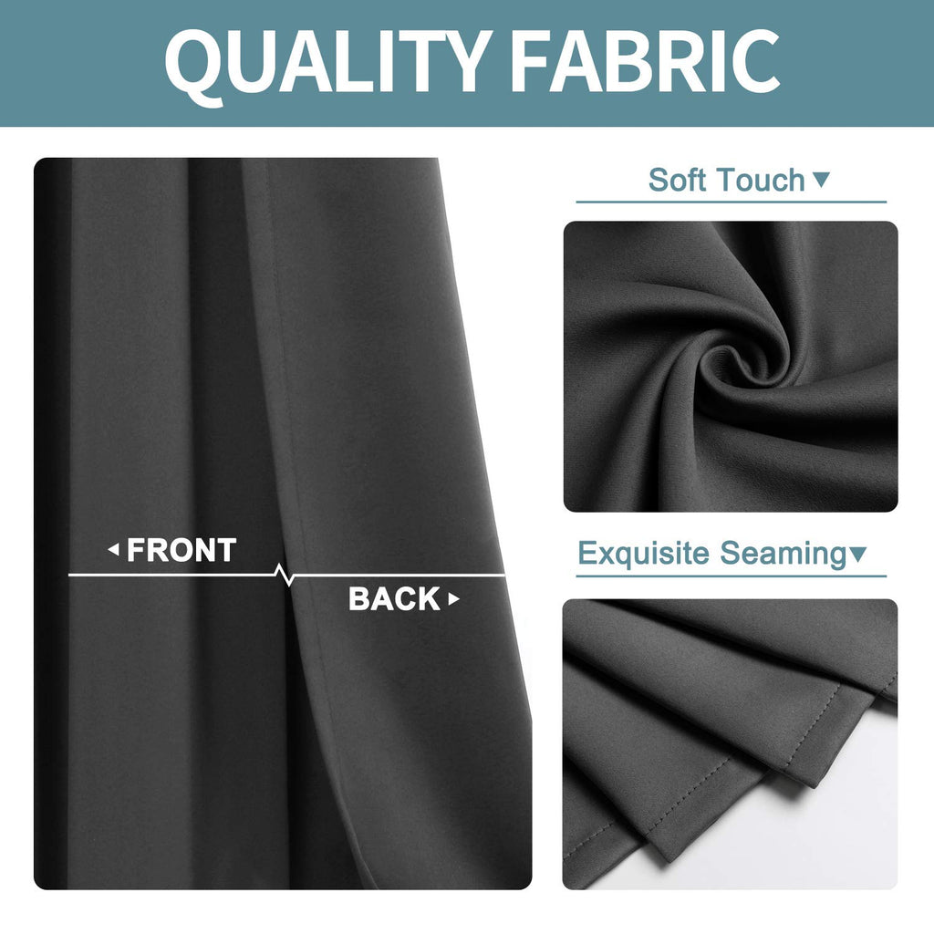 Blackout Curtains Door Curtain for Doorway 80" Long Closet Drapes