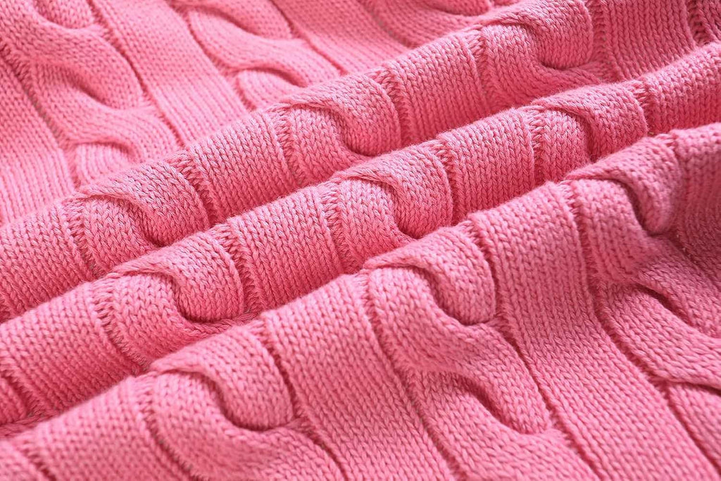 Little Girls Boys Cardigan Toddler Unisex Chunky Cable Knit Cotton Button Up Sweater