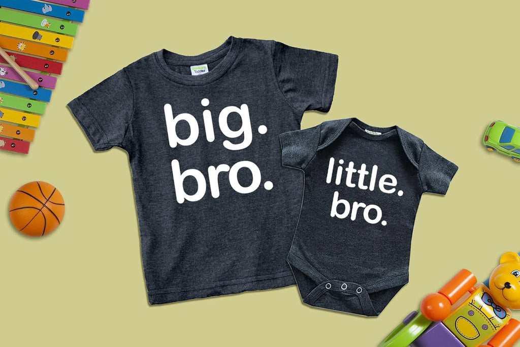 Big bro Little bro Outfits Big Brother Little Brother Sibling Boys Matching Gifts Baby Set