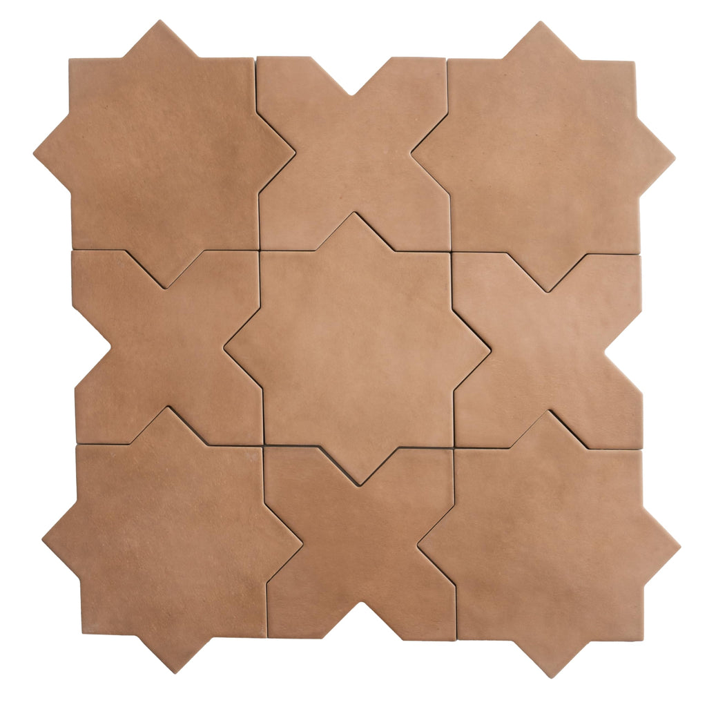 Star Porcelain Tile Terracotta 7x7 Matte 34-Pack